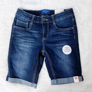 NWT Arizona Denim Bermuda Shorts